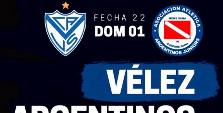 EN VIVO - Vélez Sarsfield vs. Argentinos Juniors: hora, TV y formaciones | El Diario 24