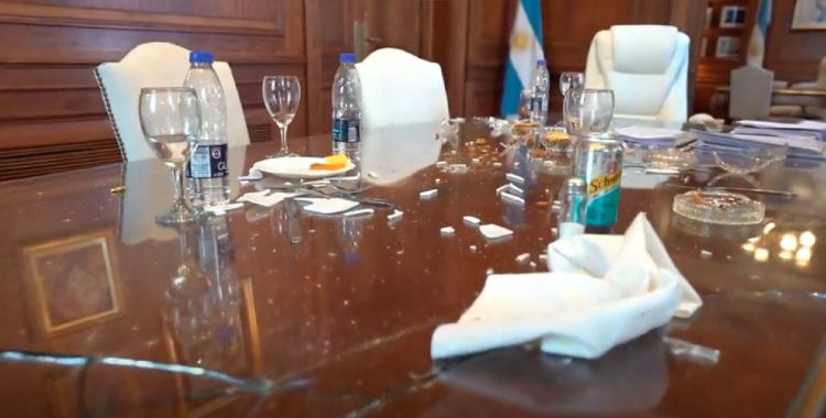 Los daños en el despacho de Cristina Kirchner en el Senado superarían los 6 millones | El Diario 24