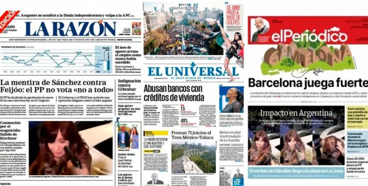 Las tapas de los diarios del mundo resaltaron la multitudinaria marcha a Plaza de Mayo | El Diario 24