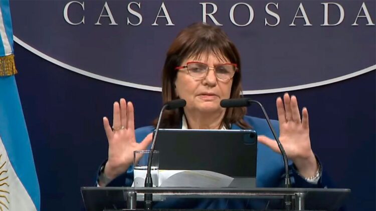 Policía digital de Bullrich conferencia